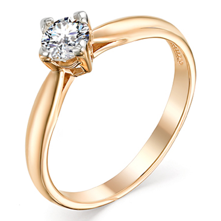 Кольцо, золото, бриллиант, 1-106-898